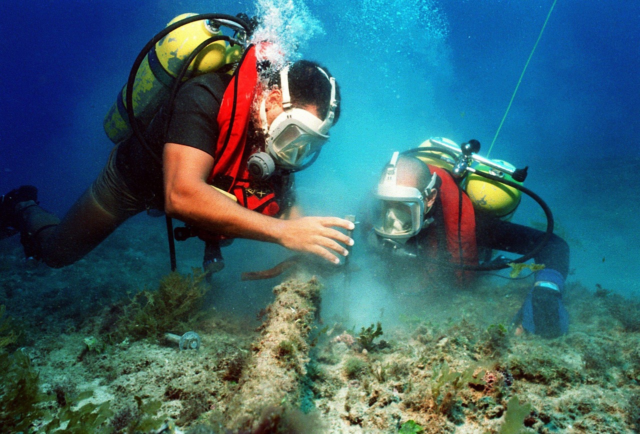 Divers Exploring